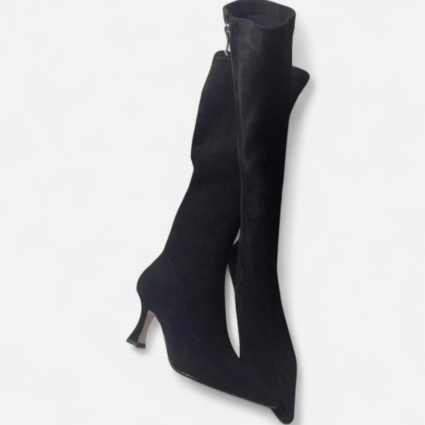 Chic Ladies Suede High Heel Boots