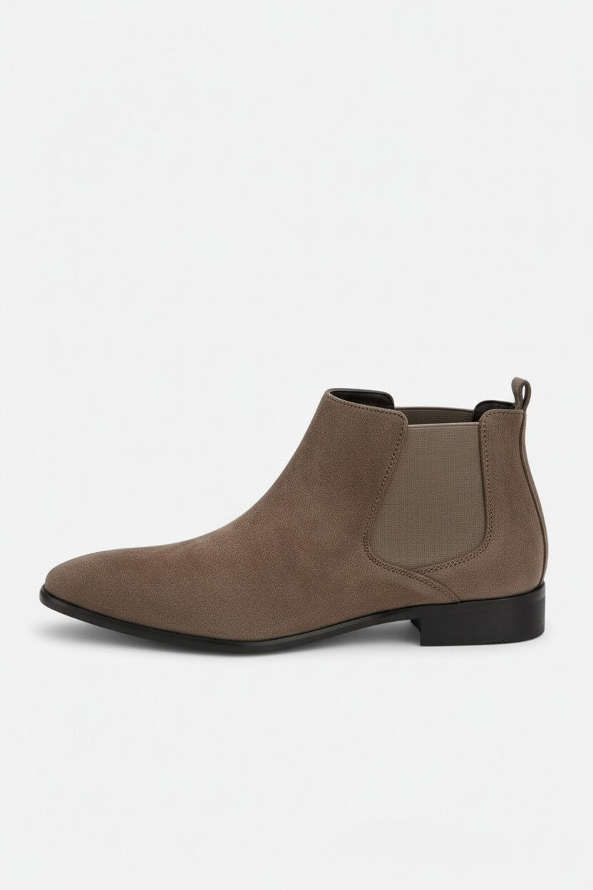 Stylish Men's Chelsea Boots - Elastic Side Ankle Boots