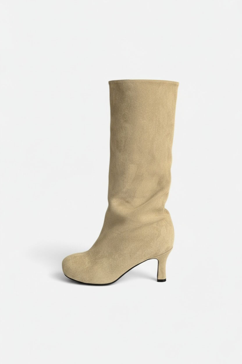 Chic Women's Knee High Round Toe Winter Boots