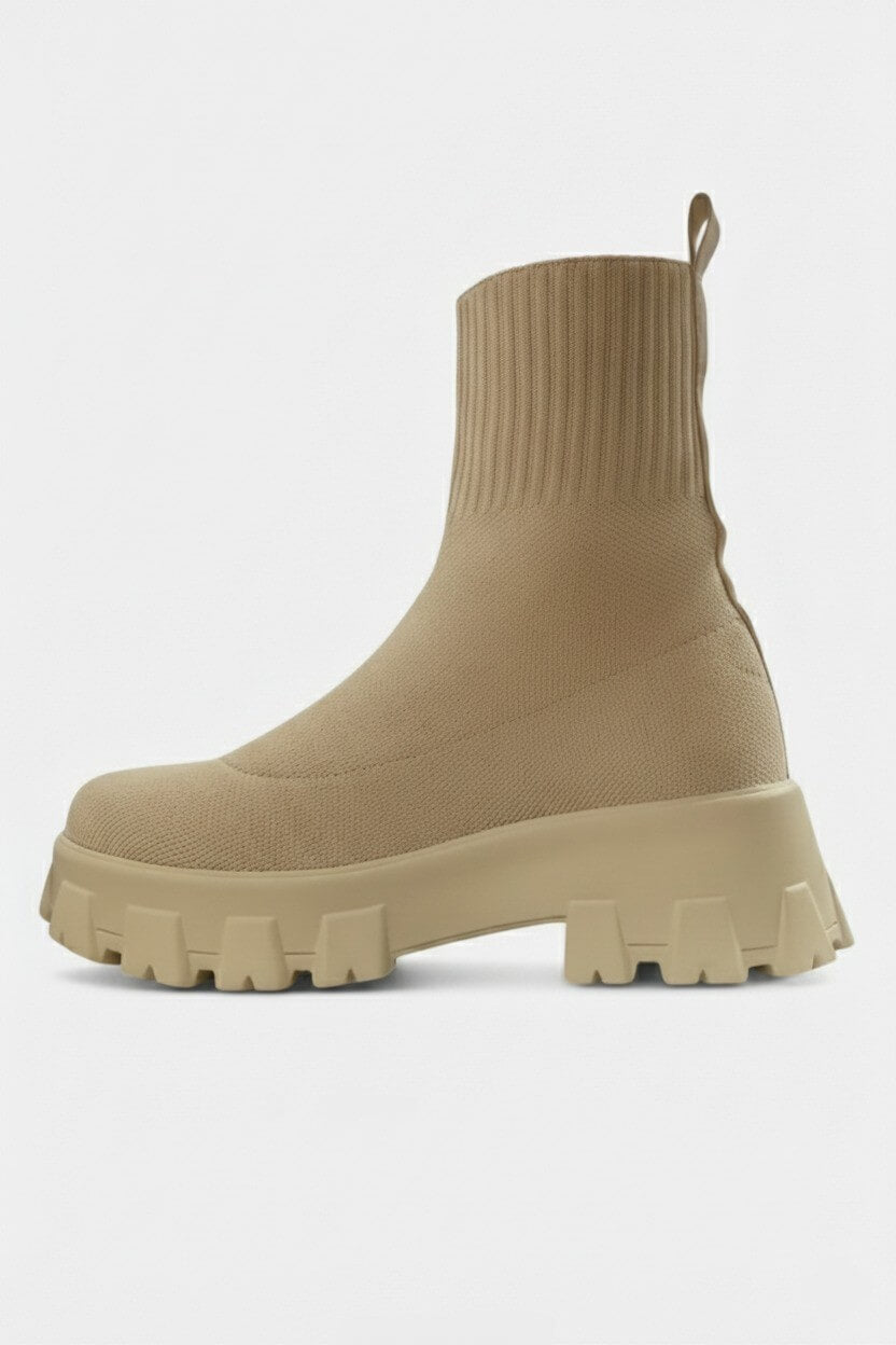 Warm Knitted Ankle Boots for Women