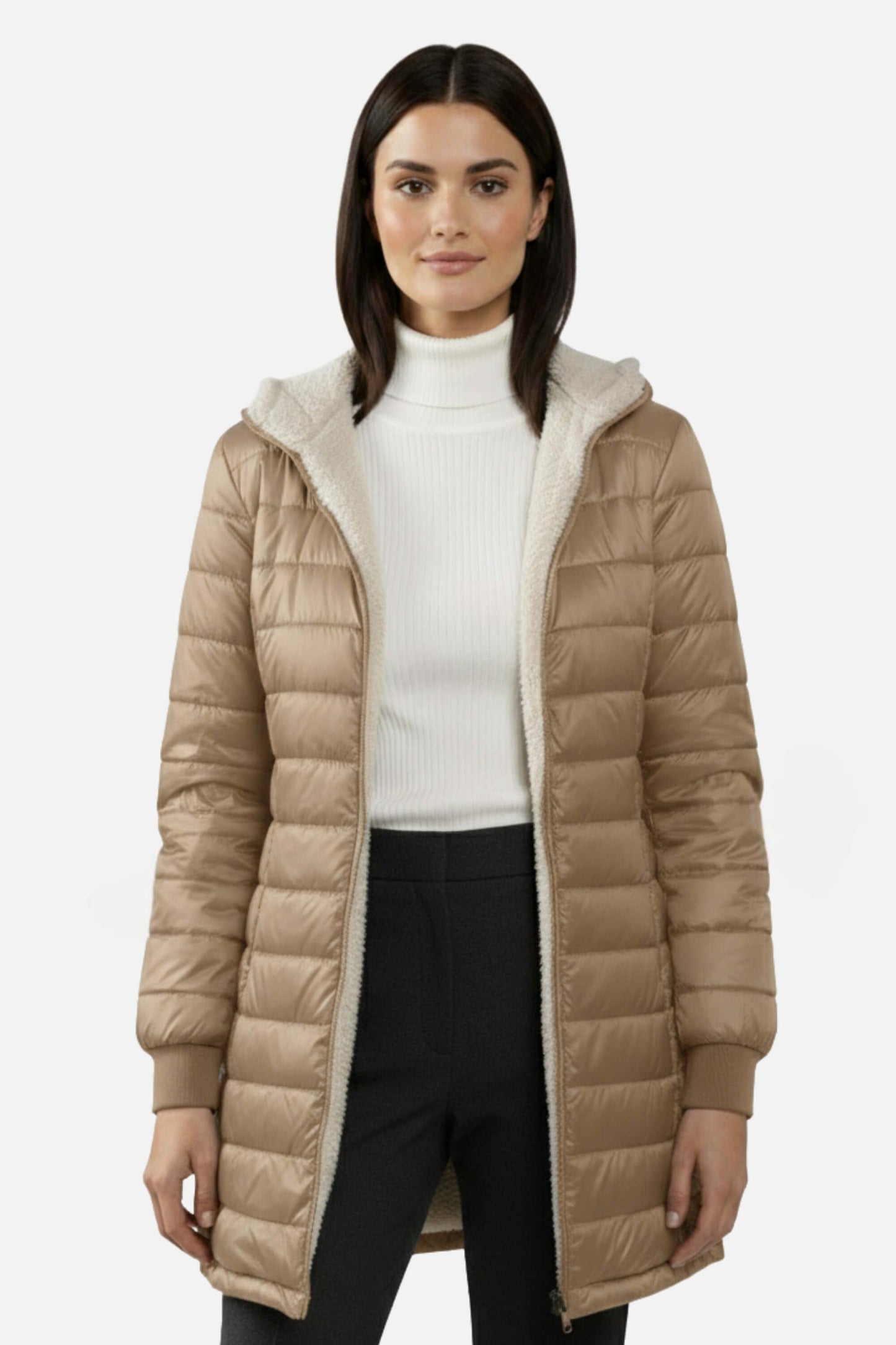 Warm Women's Puffer Coat with Insulated Design