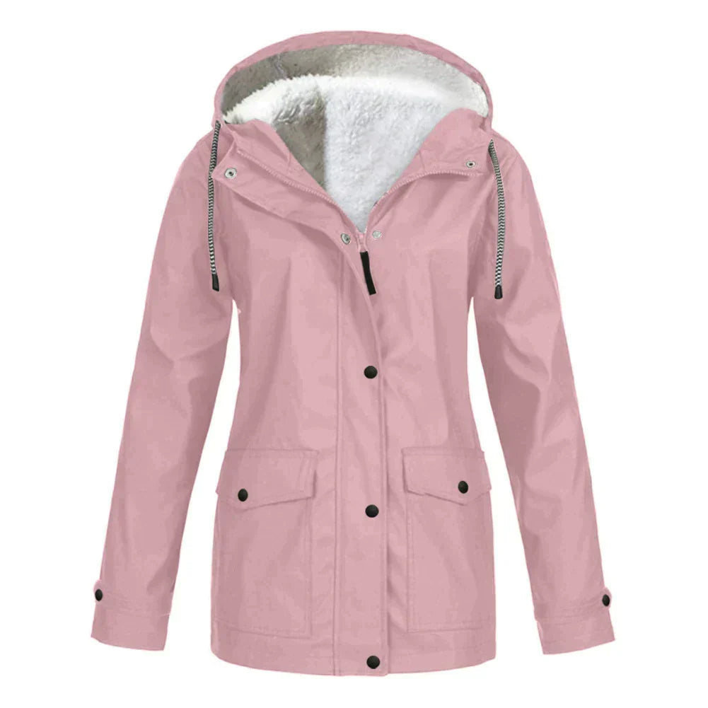 Waterproof Hooded Coat - Insulated Ladies Jacket