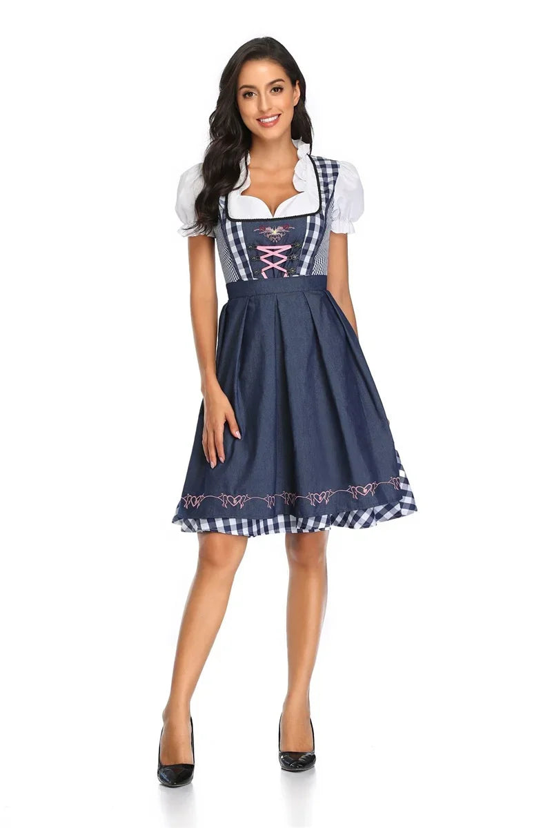 Traditional German Beer Maid Costume Dress - ModishWorld