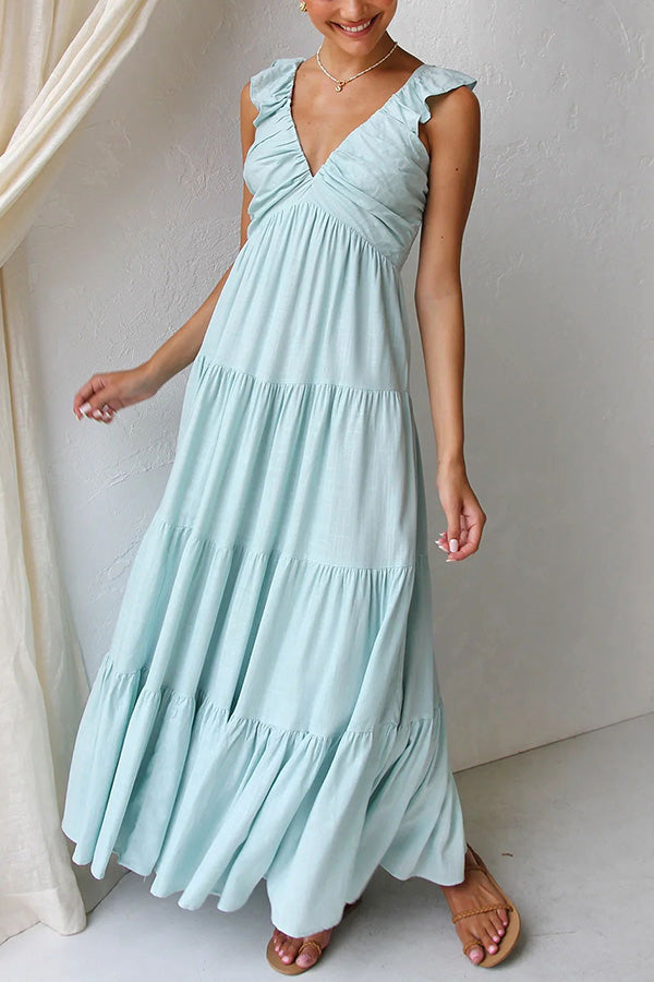 Long Sleeve Floor Length Women's Dress