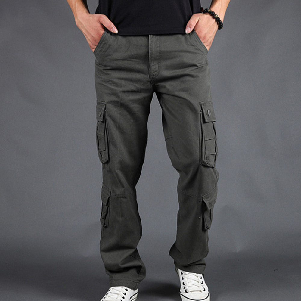 Men's Tactical Pants - Multiple Pockets Straight Fit
