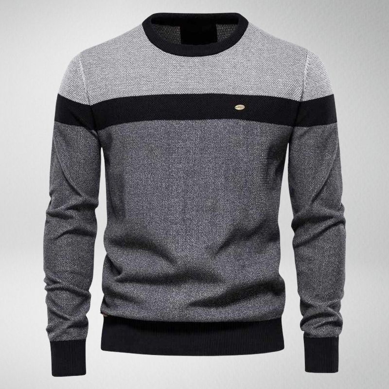 Classic Men's Striped Crew Neck Sweater