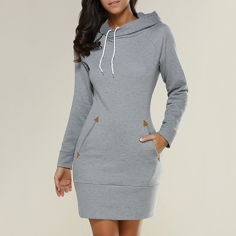 Women's Hooded Pocket Dress