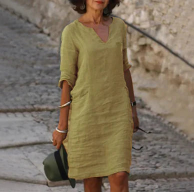 Women's Casual V-Neck Mini Summer Dress