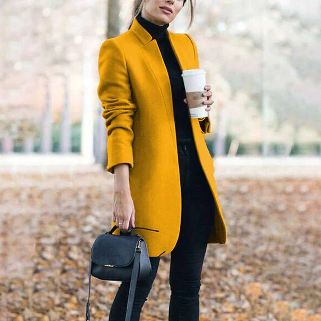 Classic Fit Long Trench Coat for Women