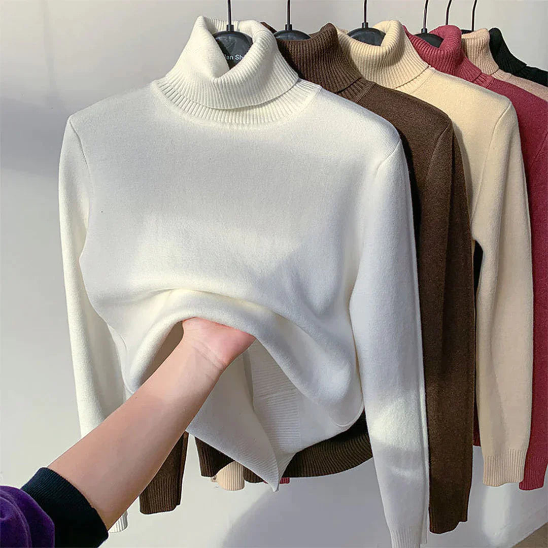 Soft Women's Crew Neck Sweater - Fleece Lined