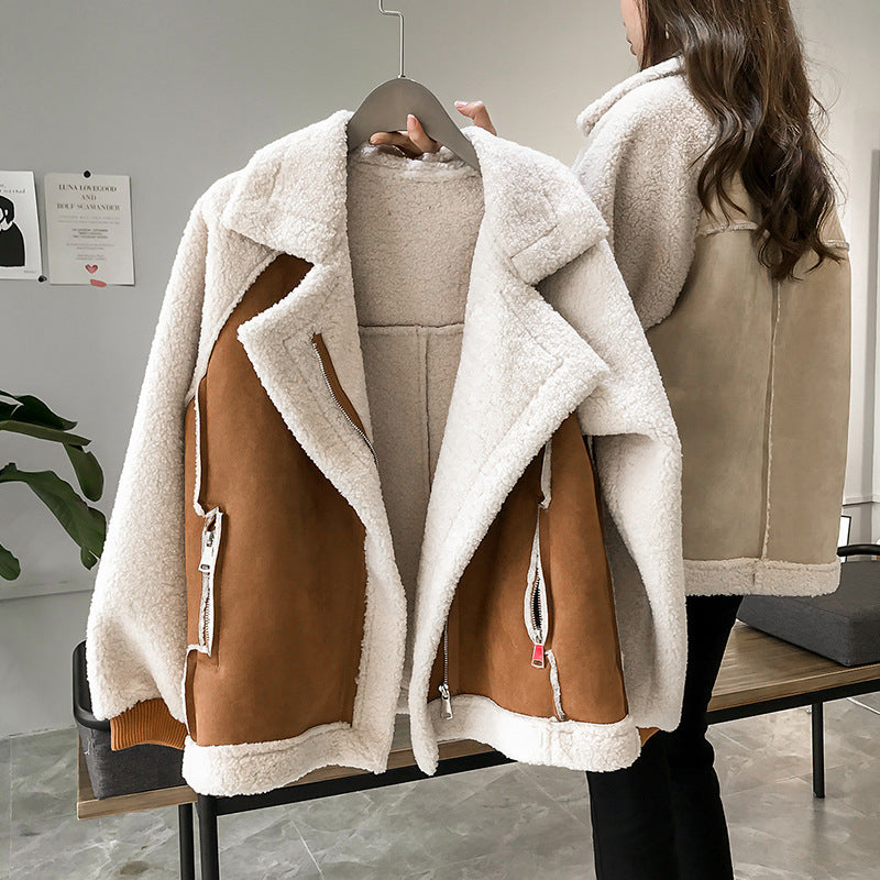 Ladies' Soft Faux Fur Winter Jacket