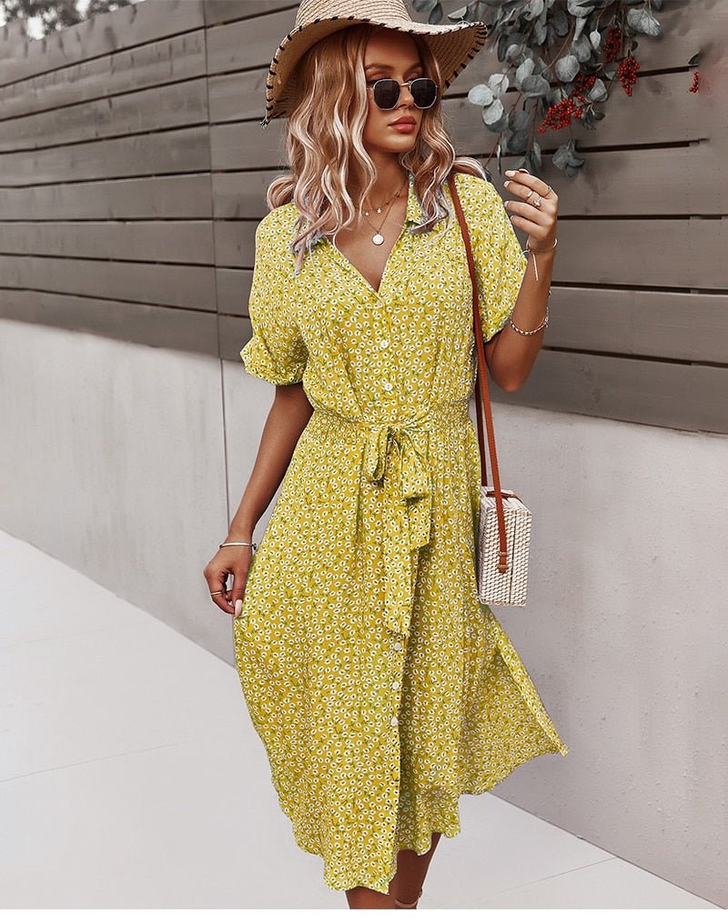 Beautiful Floral Women's Party Dress