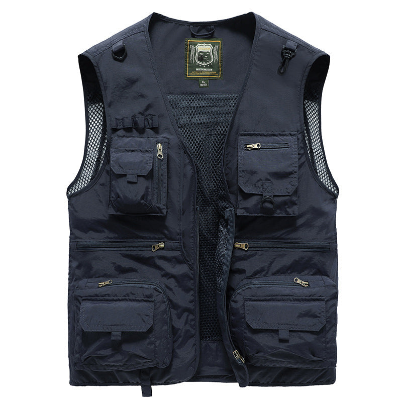 Practical Water Resistant Mens Cargo Vest