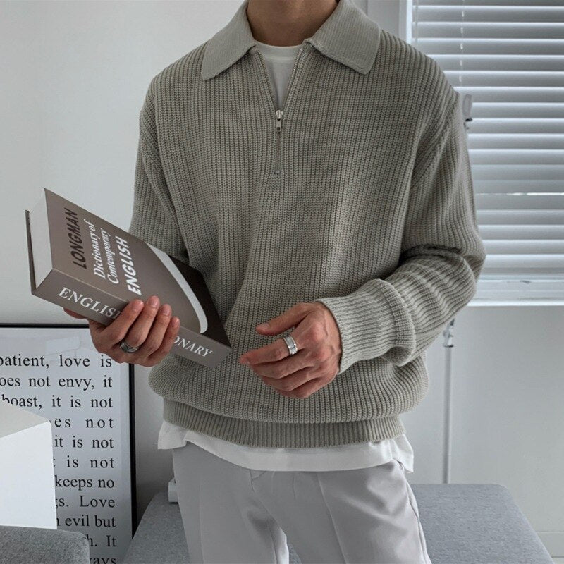 Relaxed Fit Crew Neck Mens Sweatshirt