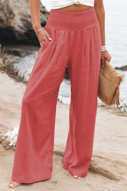 Relaxed Fit Women's Linen Pants