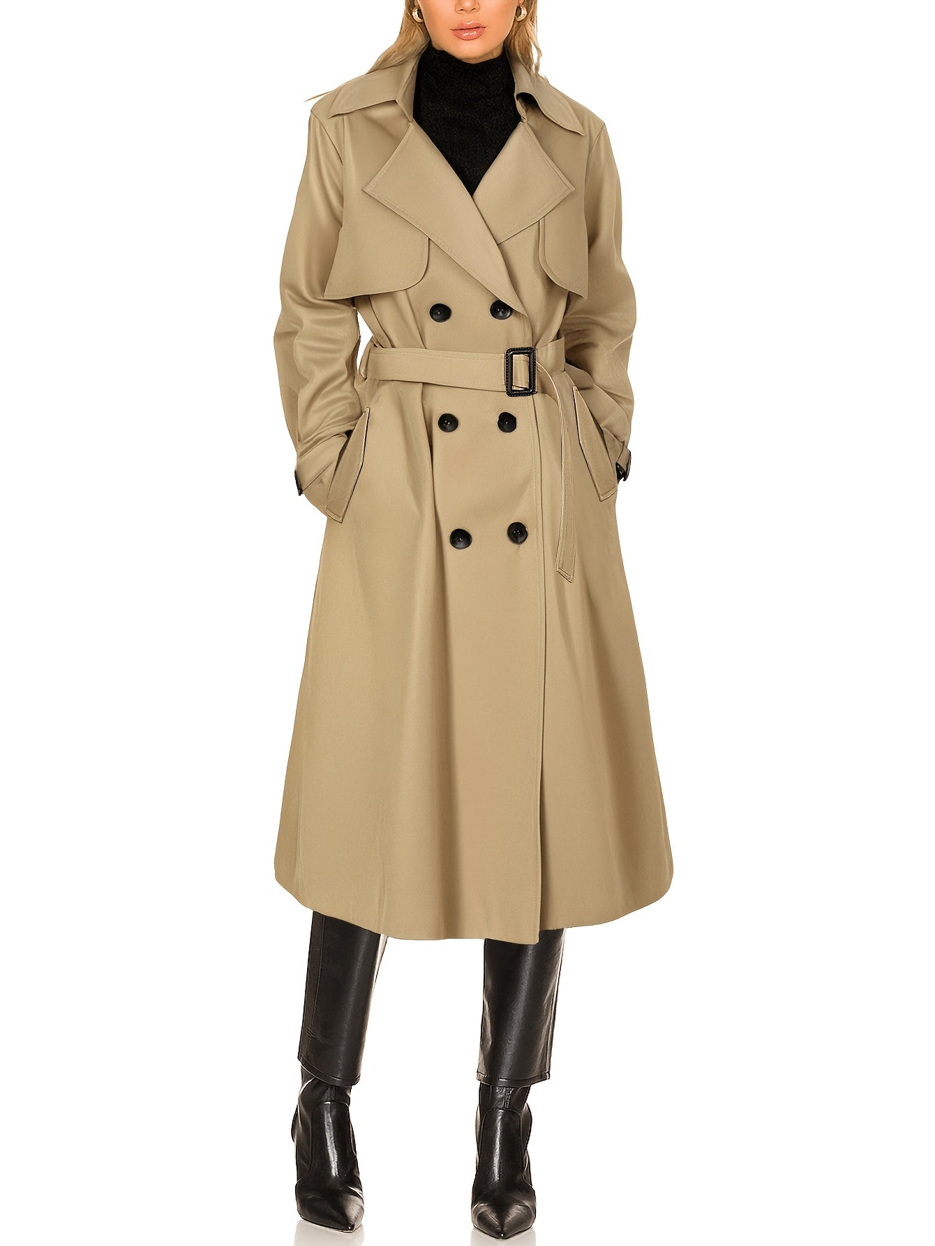 Waterproof Ladies Classic Trench Coat - Warm and Comfortable - ModishWorld