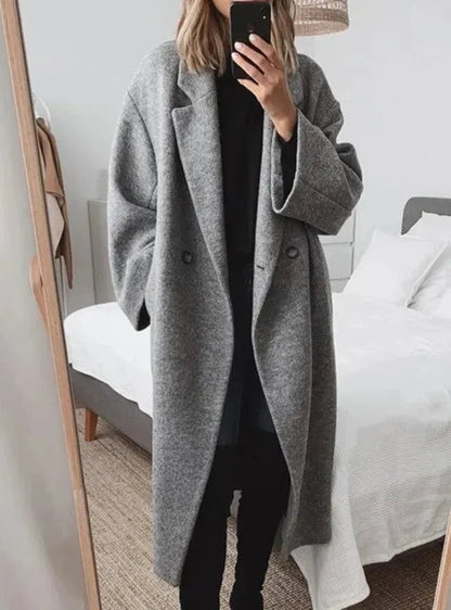 Warm Women's Classic Overcoat - ModishWorld