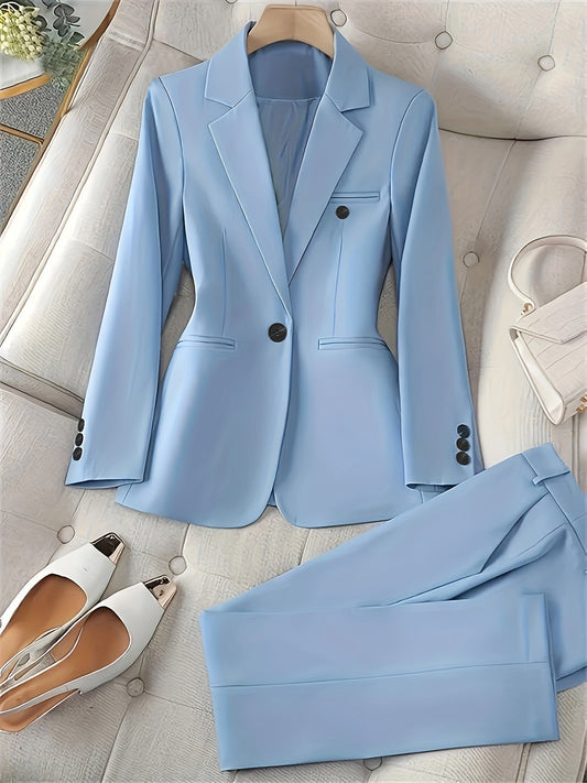Versatile Ladies Blazer with Lapel Collar - ModishWorld