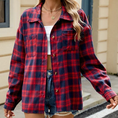 Classic Check Flannel Shirt for Women