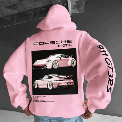 Men's Graphic Hooded Sweatshirt - Sporty Style - ModishWorld