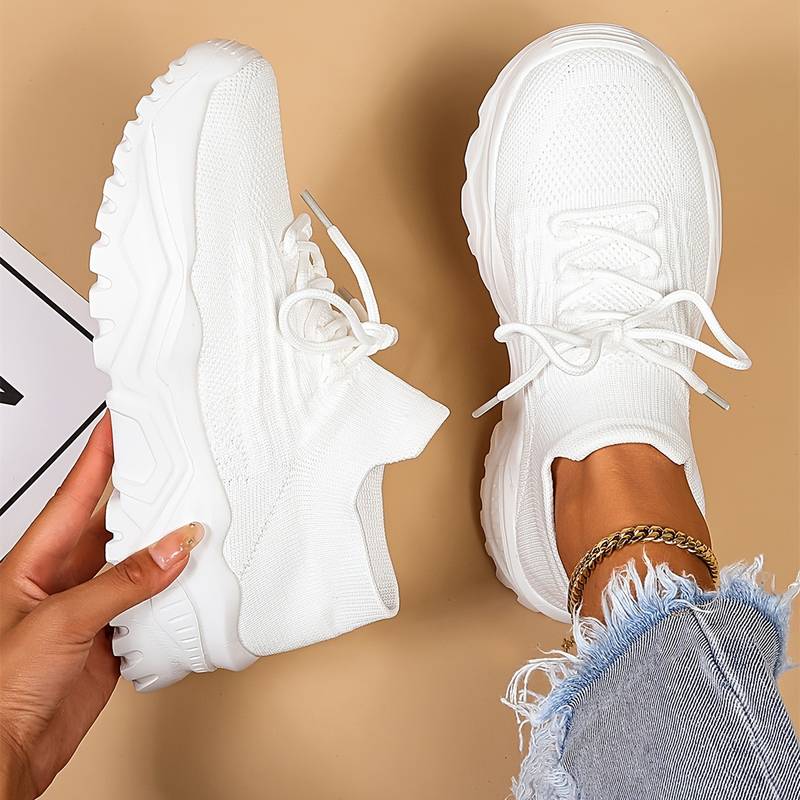 Soft and Breathable Thick Sole Women's Sneakers