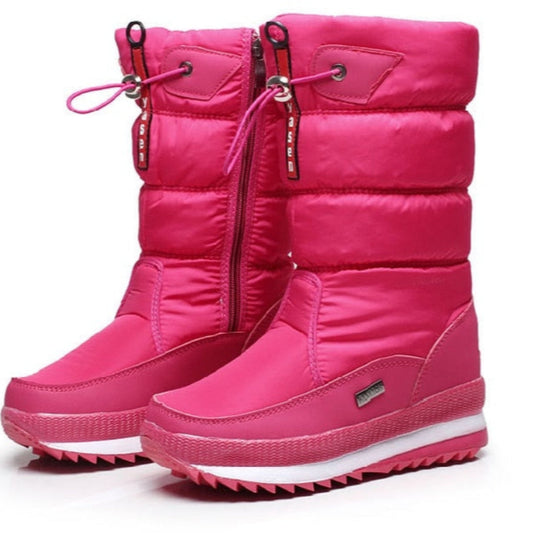 Warm Knee High Winter Boots with Thick Sole - Modish World