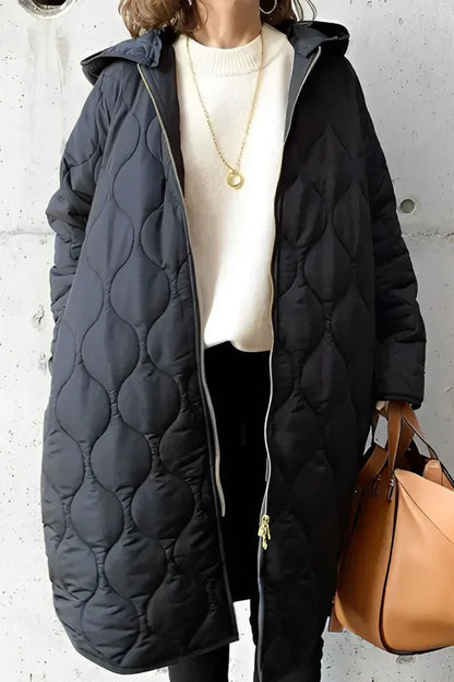 Warm Quilted Winter Coat for Ladies