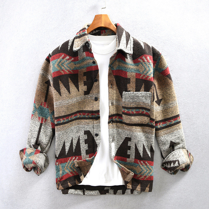 Men's Classic Printed Crew Neck Shirt