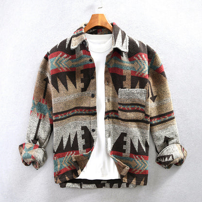 Men's Classic Printed Crew Neck Shirt