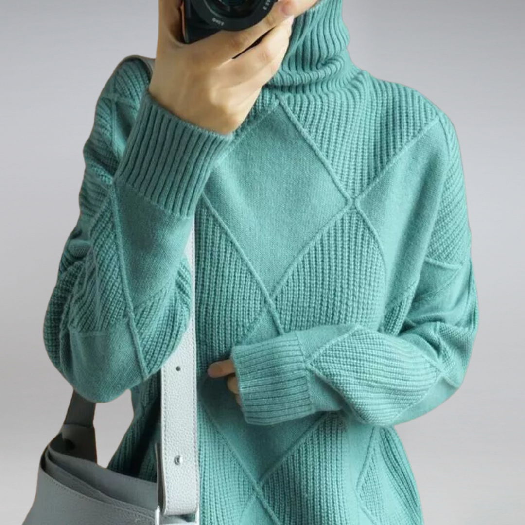 Women's Soft Cashmere Turtleneck Jumper