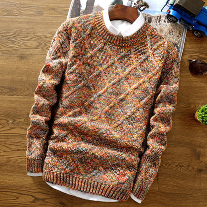 Stylish Crew Neck Men's Sweater