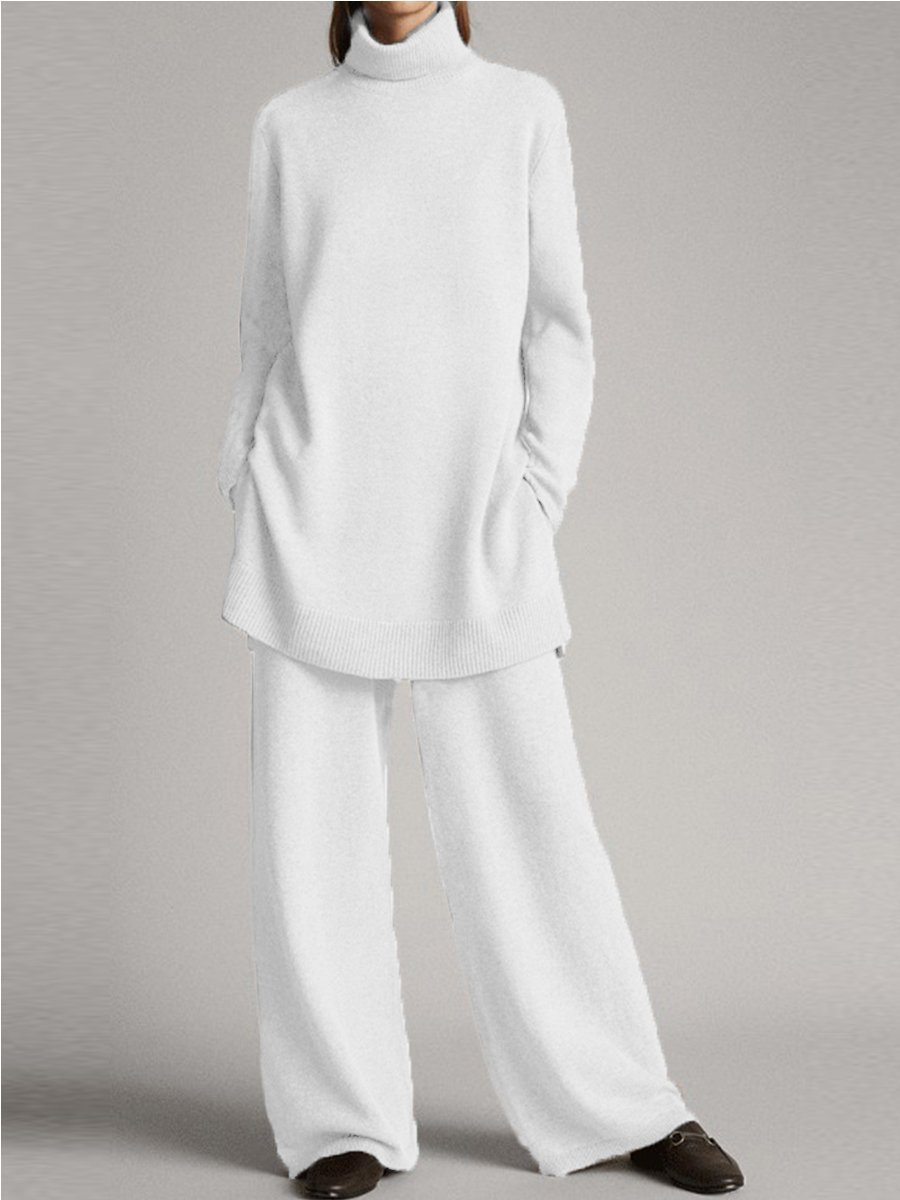 Cozy Women's Lounge Set - Soft Jumper with Comfort Trousers