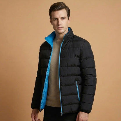 Insulated Quilted Men's Winter Parka Jacket