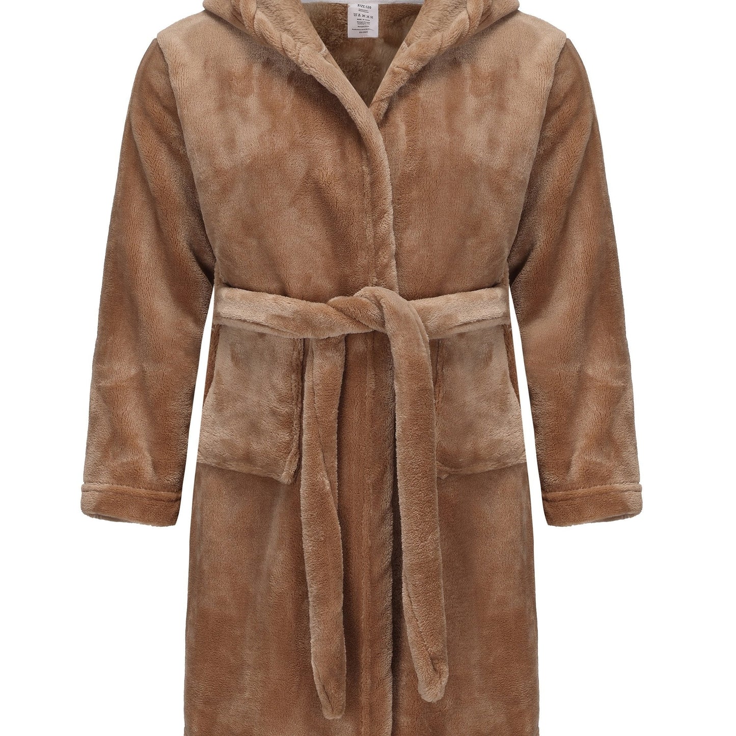 Children's Hooded Robe with Tie Waist