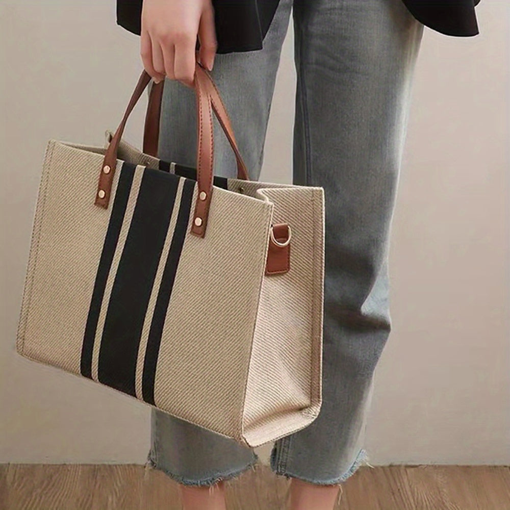Classic Stripe Shopping Bag