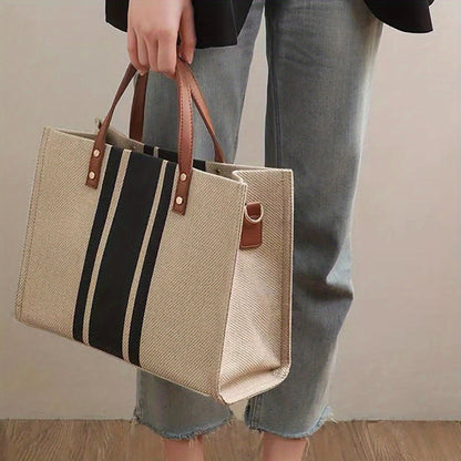 Classic Stripe Shopping Bag