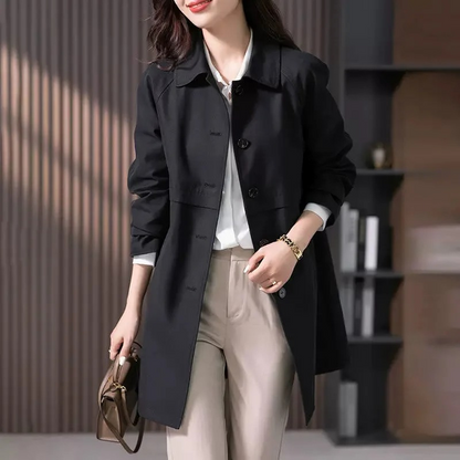 Classic Women's Double Breasted Short Trench Coat