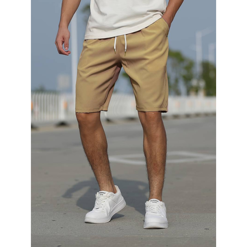 Men's Relaxed Fit Elastic Waist Shorts