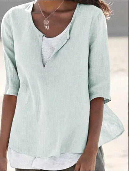 Relaxed Fit Loose Summer Top - ModishWorld