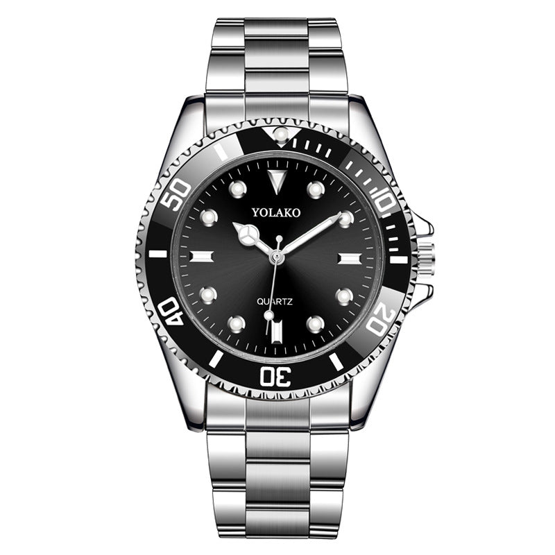 Yoloka Men's Classic Daily Stainless Steel Quartz Watch