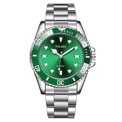 Yoloka Men's Classic Daily Stainless Steel Quartz Watch