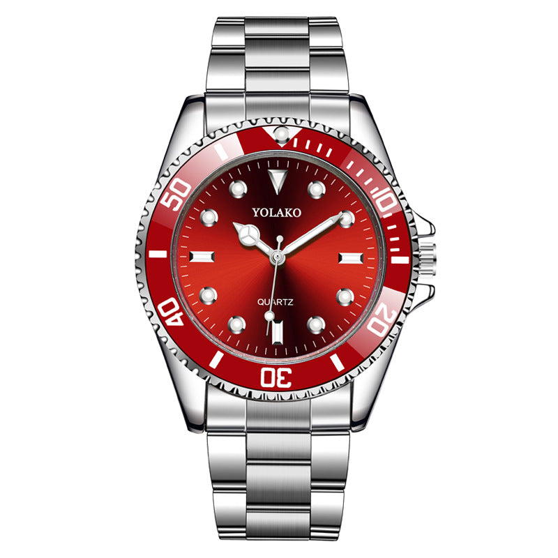 Yoloka Men's Classic Daily Stainless Steel Quartz Watch