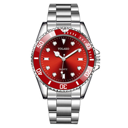 Yoloka Men's Classic Daily Stainless Steel Quartz Watch