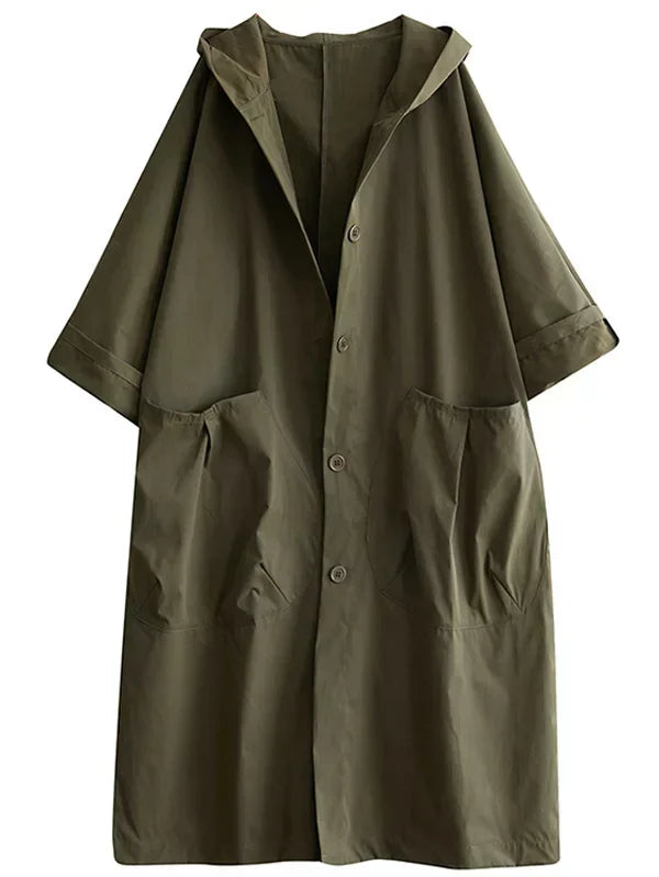 Women's Waterproof Parka Coat with Hood and Pockets