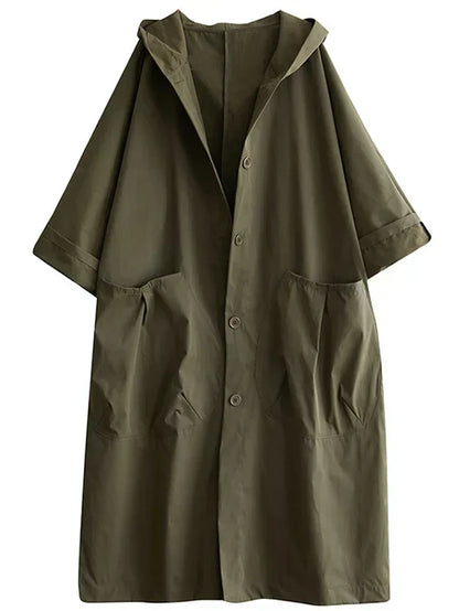 Women's Waterproof Parka Coat with Hood and Pockets