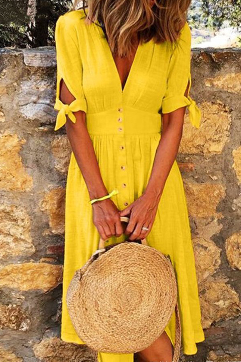 Airy Floral Knee Length Women's Dress - ModishWorld