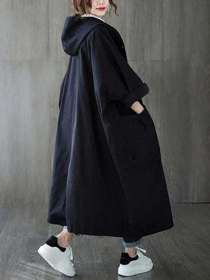 Women's Waterproof Parka Coat with Hood and Pockets