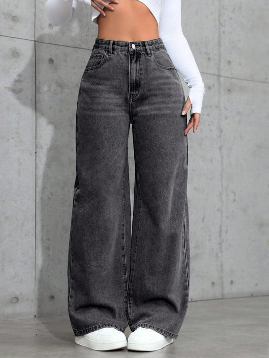 Comfortable Relaxed Fit Womens High Waisted Jeans - Modish World