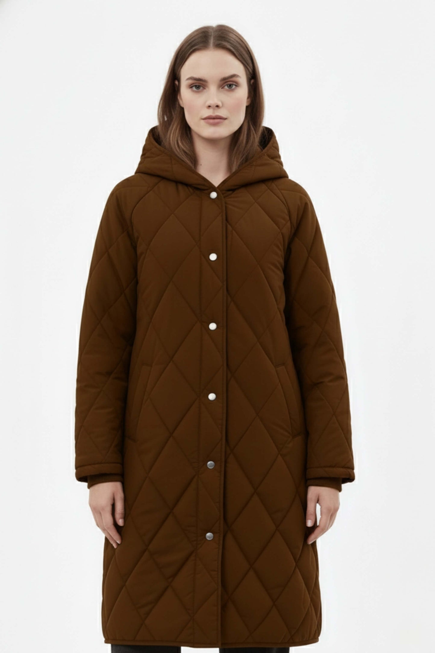 Warm Women's Long Down Puffer Jacket