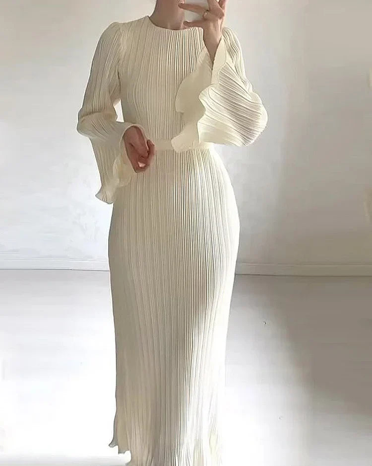 Beautiful Classic White Ladies Dress Sofia - ModishWorld
